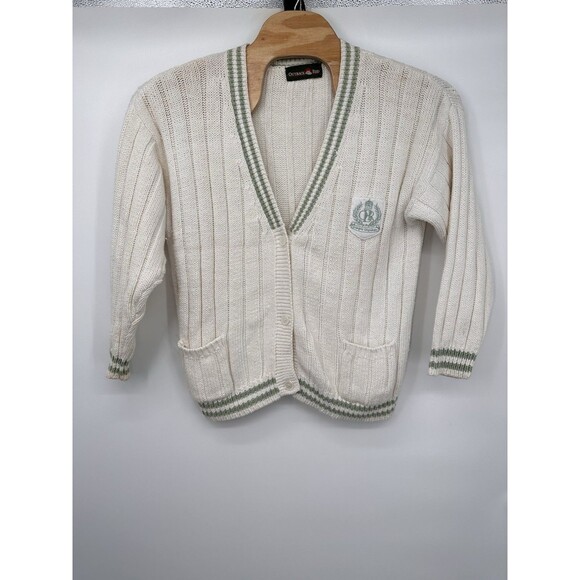 Academia Outback Red
Chunky Cable Knit Oversized
Cardigan preppy size m ivory - Picture 1 of 14